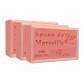 Rose Petals Pure French Marseille Soap - 4.4oz - (Pack of 3 bars)