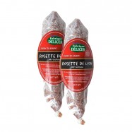 - : - Le Salami Sec gourmet Delices village Fabrique food Dry Saucisson | French