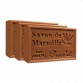Chocolate Pure French Marseille Soap - 4.4oz - (Pack of 3 bars)